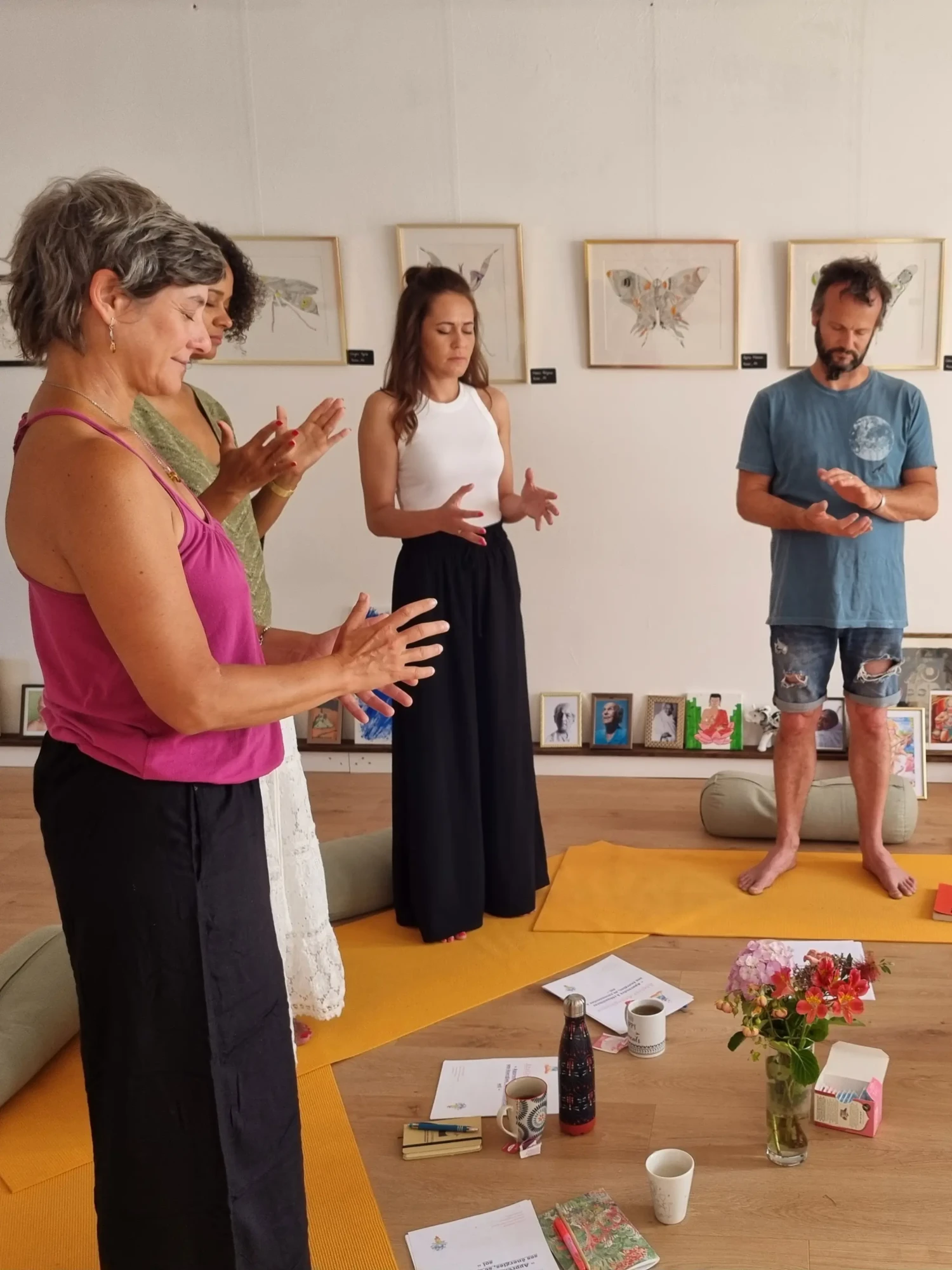 participants ressentant les énergies